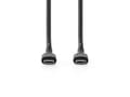 Miniatyrbild 2 av 3: Nedis CCGL60710BK20, 2 m, USB C, USB C, USB 2.0, 0,48 Gbit/sek, Sort