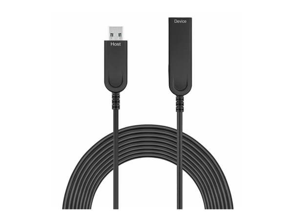 MicroConnect Premium - USB-förlängningskabel - USB typ A (hane) till USB typ A (hona) - USB 3.2 Gen 2 - 30 m - Active Optical Cable (AOC) - svart