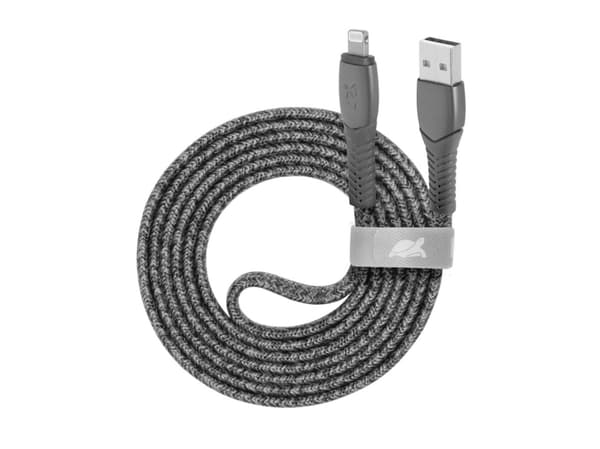 Rivacase PS6108 GR12, 1,2 m, Lightning, USB A, Hankoppling, Hankoppling, Grå