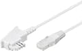 Miniatyrbilde 3 av 5: Goobay 60666 Date, 2 m, TAE (F), RJ-45, Hvit, Hankjønn, Hankjønn