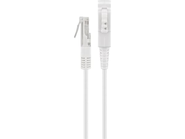 Goobay 60666 Date, 2 m, TAE (F), RJ-45, Hvit, Hankjønn, Hankjønn