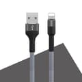 Miniatyrbild 2 av 6: Maxlife USB - Lightning Kabel 1 m 2A - Grå Nylon