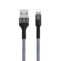 Miniatyrbild 1 av 6: Maxlife USB - Lightning Kabel 1 m 2A - Grå Nylon