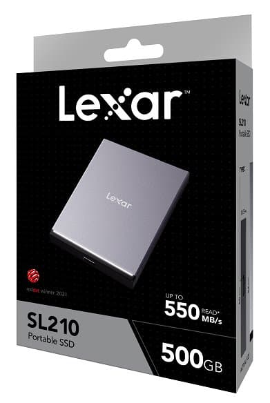 Lexar | Portable SSD | SL210 | 2000 GB | Solid-state drive interface USB 3.1 Type-C | Read speed 550 MB/s