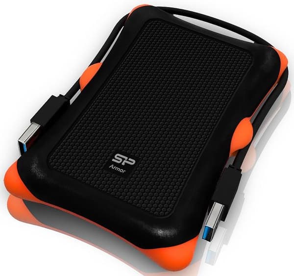 SILICON POWER External HDD Armor A30 2.5inch 1TB USB 3.0 Anti-shock Black