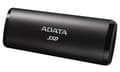 Miniatyrbild 2 av 3: SSD. extern ADATA  SE760, 256GB, 2.5 inch, USB 3.2 Type-C, R/W: 1000/800 MB/s, negru, "ASE760-256GU32G2BK" (timbru verde 0.18 lei)