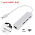 Pikkukuva 2 / 5: 3-porttinen kaapeli + Ethernet - USB 3.1 Type-C USB-A HUB 2.0