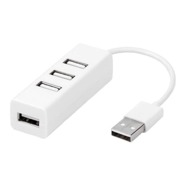 USB 2.0-Hubb 4-Portar - Vit