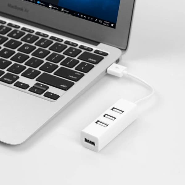 USB 2.0-Hubb 4-Portar - Vit