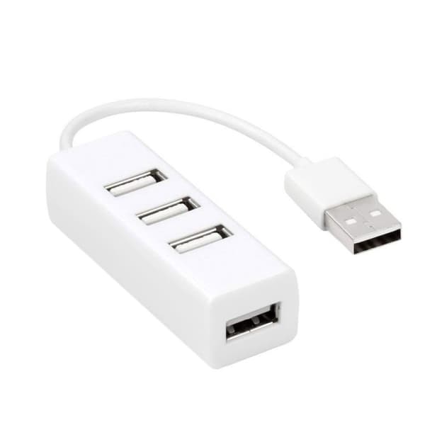 USB 2.0-Hub 4 Porter – Hvit