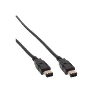 InLine® FireWire-kaapeli, IEEE1394 6-nastainen M/M 1,8 m (34002)
