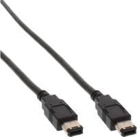 InLine - IEEE 1394-kabel - FireWire 6-benet (M) - FireWire 6-benet (M) - 1,0 m (IEEE 1394) (34001)