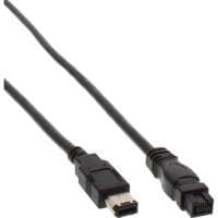 Inline-kabel IEEE1394 6pin/st. - 9stift/st. 3,0 m svart (36903)