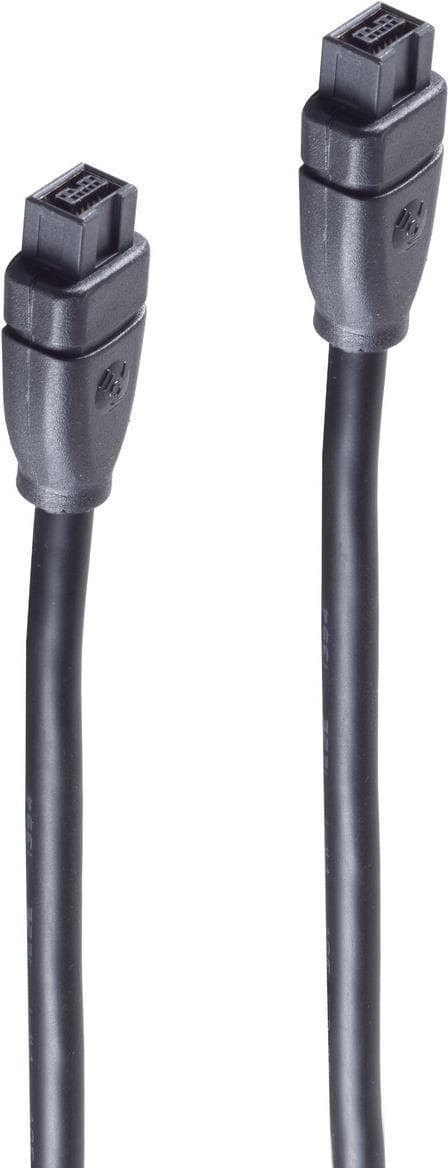 shiverpeaks BASIC-S FireWire 1394b-kabel, 9-polig kontakt - 9-polig kontakt, 1,8 m, High Speed FireWire 800 MBit/sek. (BS77302)