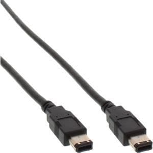 DeLOCK - IEEE 1394-kabel - FireWire, 6-benet (M) til FireWire, 6-benet (M) - 50 cm (IEEE 1394) - støbt (83273)