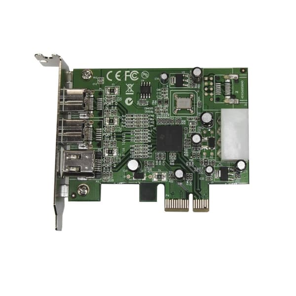 StarTech.com 3-porttinen 800+400 FireWire PCI Express -liitännät matalaprofiilinen yhdistelmäkortti - PCIe 3-porttinen FireWire-kortti - PCI-e 1 x Fir