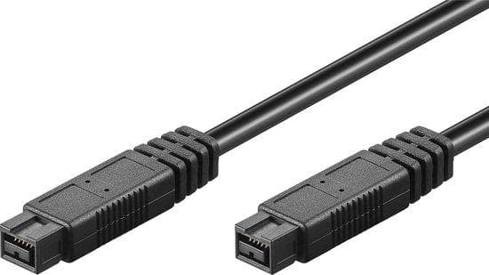 FireWire IEEE 1394B-kabel 9/9-stift hane/hane 5,0 m svart (CO 77305)