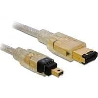 DeLOCK - IEEE 1394 -kaapeli - FireWire, 6-nastainen (M) - FireWire, 4-nastainen (M) - 2,0 m (IEEE 1394) (82577)