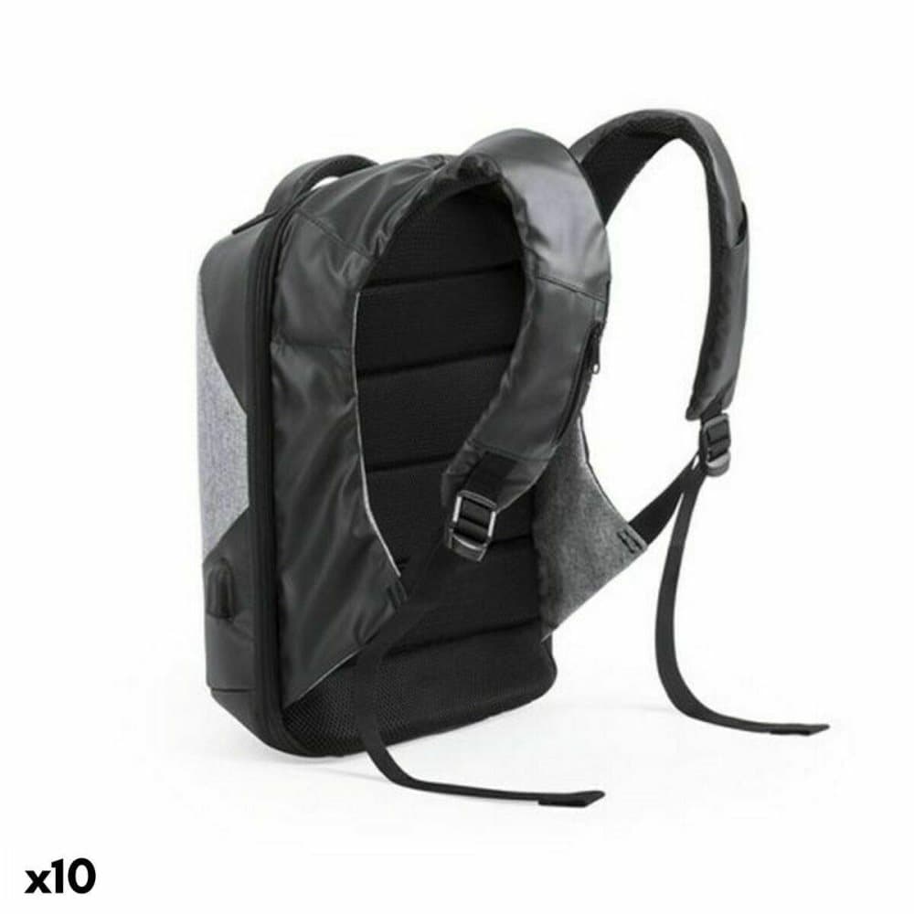 Stöldskydds ryggsäck med USB och fack för surfplatta och dator Unfreeze Pad 145947 Grå (10 antal)