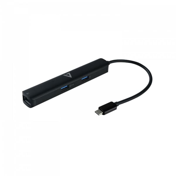 USB-keskitin V7 UCMINIDOCK-PT Musta 100 W