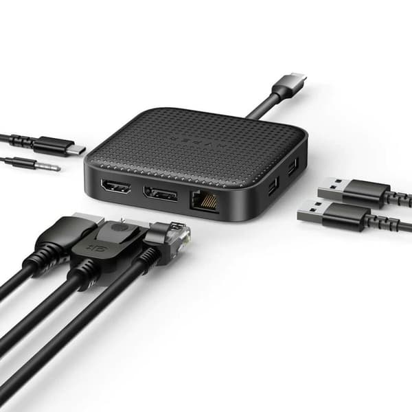 USB-keskitin Hyper HD583-GL Musta 100 W