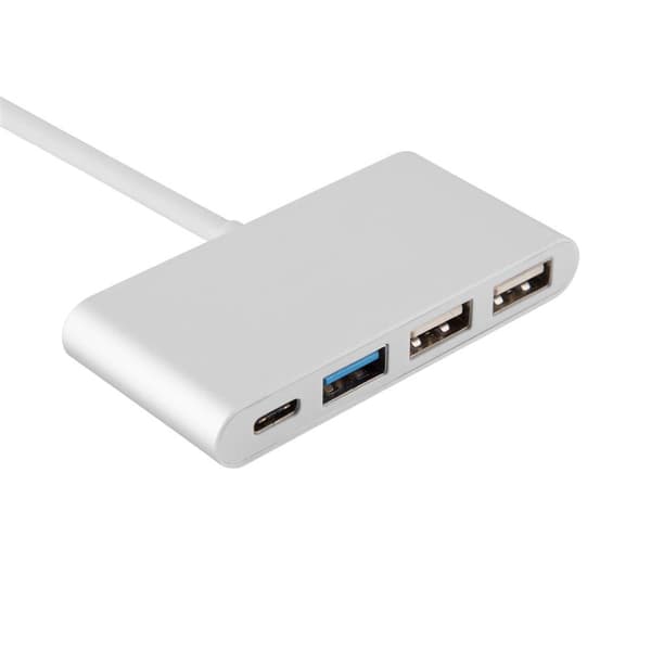 4-Port USB Multi-interface Plug&Play med USB-C-kontakt