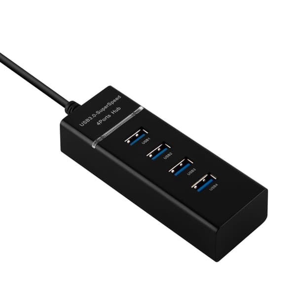 4-Port USB 3.0 Multi-interface USB Hub Plug & Play