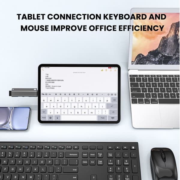 NÖRDIC 4-ports USB-C Hub 2xUSB-A 2.0, 1xUSB-A 3.1, 1xUSB-C 3.1