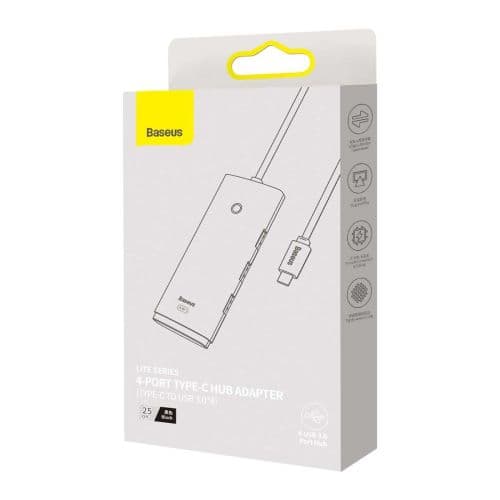 Baseus WKQX030301 Lite Series USB-C Hub 4x USB 3.0