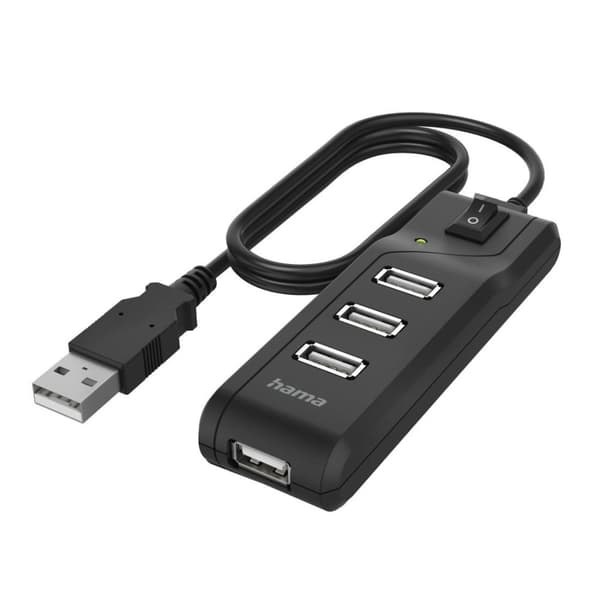 USB Hub, 4 Ports, HAMA-200118