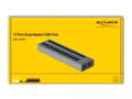 Miniatyrbillede 1 af 4: Delock External SuperSpeed USB Hub with 13 Ports, DELOCK-63738