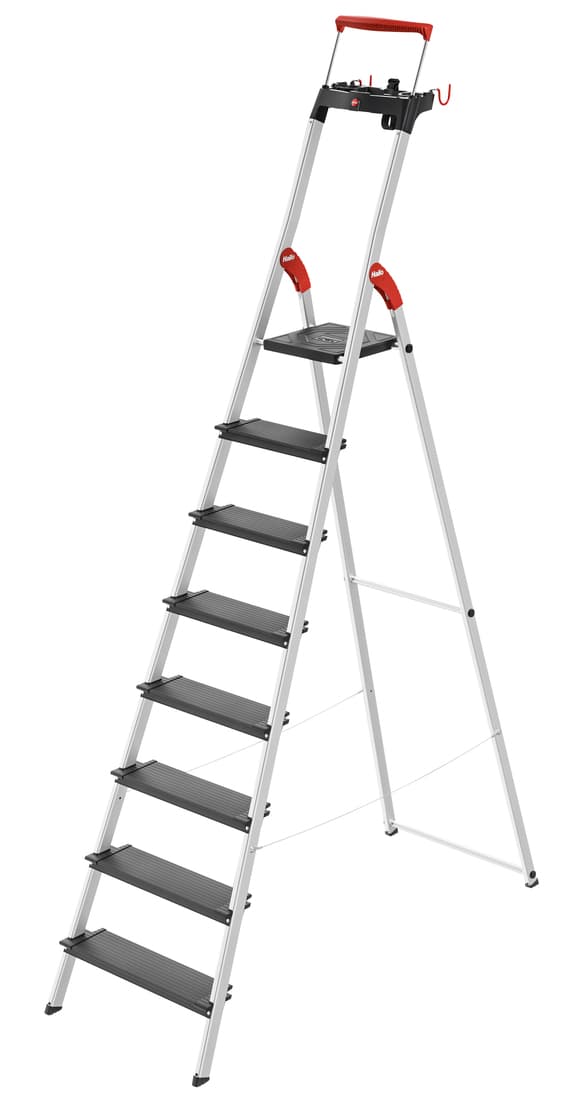 Hailo L100 TopLine 8050-807 Step Ladder Aluminium, Black | Ladder