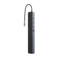 Miniatyrbilde 7 av 8: Hub 12w1 Baseus EliteJoy Gen2 series USB-C do 2xHDMI+ 3xUSB 3.0+ PD+ DP+ SD/TF+ RJ45+Type-C+ 3.5mm (dark grey)
