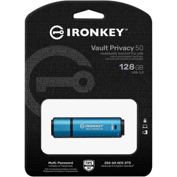 Kingston IronKey Vault Privacy 50 128 Gt USB-minne