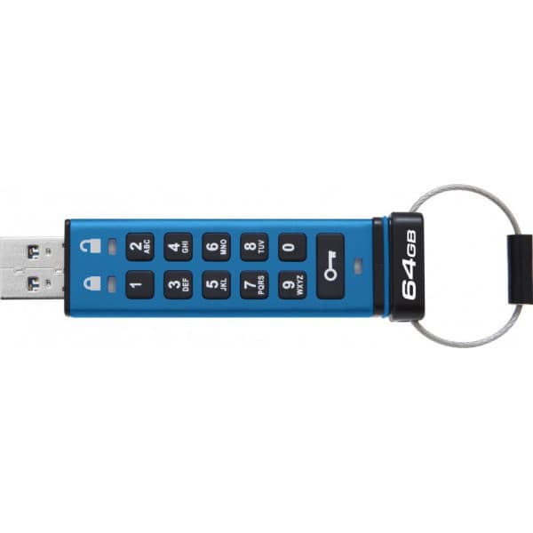 Kingston IronKey Keypad 200 64 Gt 256-bit XTS-AES -USB 32 Gen 1 -muisti