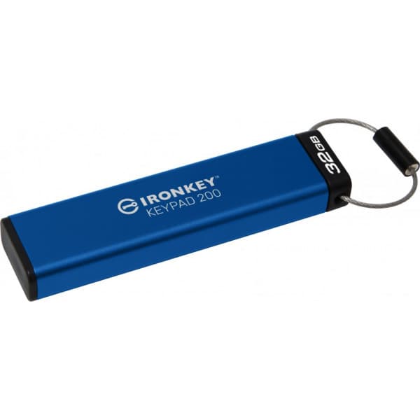 Kingston IronKey Keypad 200 32 Gt 256-bit XTS-AES -USB 32 Gen 1 -muisti