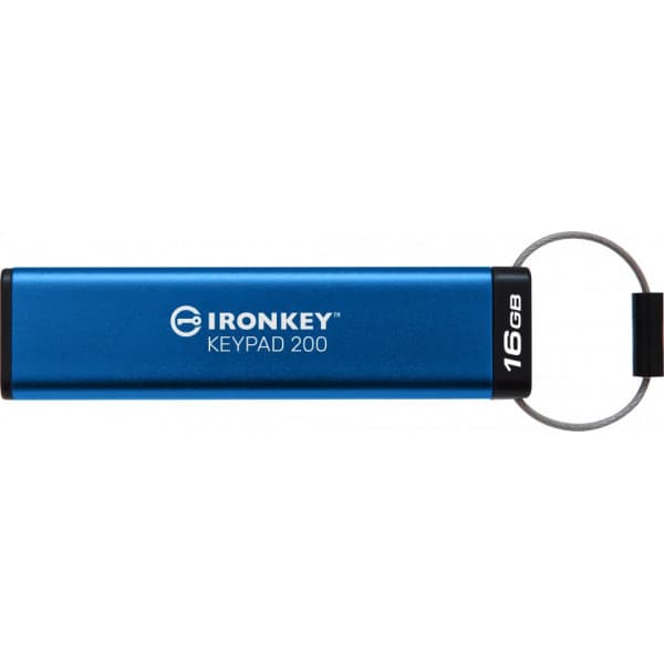 Kingston IronKey Keypad 200 16 Gt 256-bit XTS-AES -USB 32 Gen 1 -minne