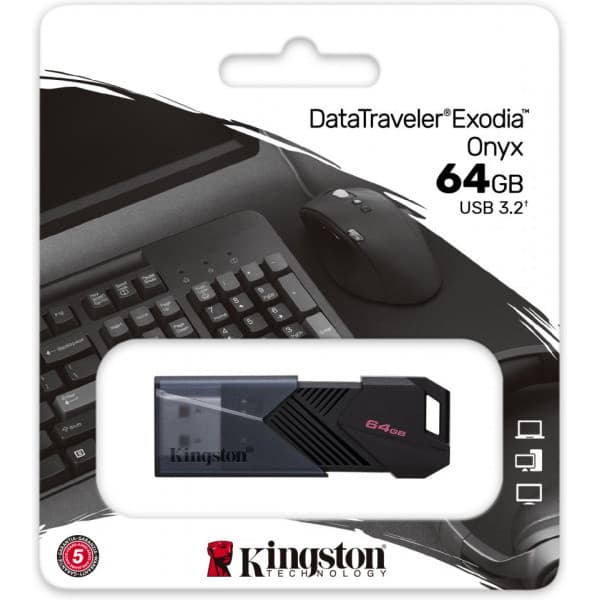 Kingston DataTraveler Exodia Onyx 64 Gt USB-muisti