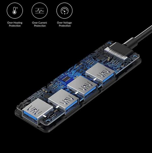 USB C Hub SuperSpeed - 4 porte