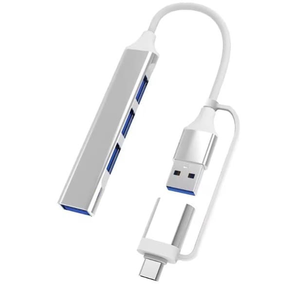 2 IN 1 Type C + USB HUB Dock 3.0 Type-C 4 Ports USB 3.0 2.0 Hub Multi-port USB Splitter Expander OTG Adapter For Samsung Macbook