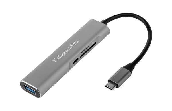 Adapter (HUB) USB typ C till HDMI/USB3.0/SD/MicroSD/C-port