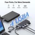 Miniatyrbilde 3 av 3: Ugreen USB-hub med 4xUSB-A 3.0
