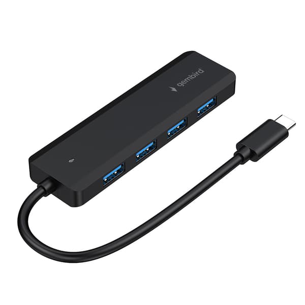 USB-hub USB-C til 4 USB-indgange med ultrahurtig dataoverførsel