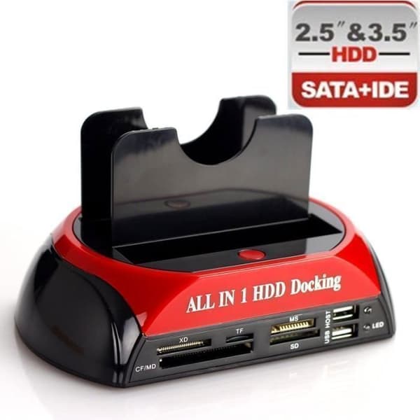 Home Station Dock för hårddisk 2,5" 3,5"