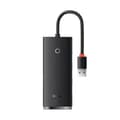Miniatyrbild 1 av 6: Baseus Adapter 4-Port USB-A HUB Adapter /USB-A till USB 3.0*4/25 cm Svart-WKQX030001