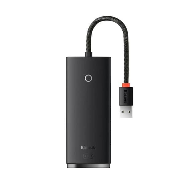 Baseus Adapter 4-Port USB-A HUB Adapter /USB-A till USB 3.0*4/25 cm Svart-WKQX030001