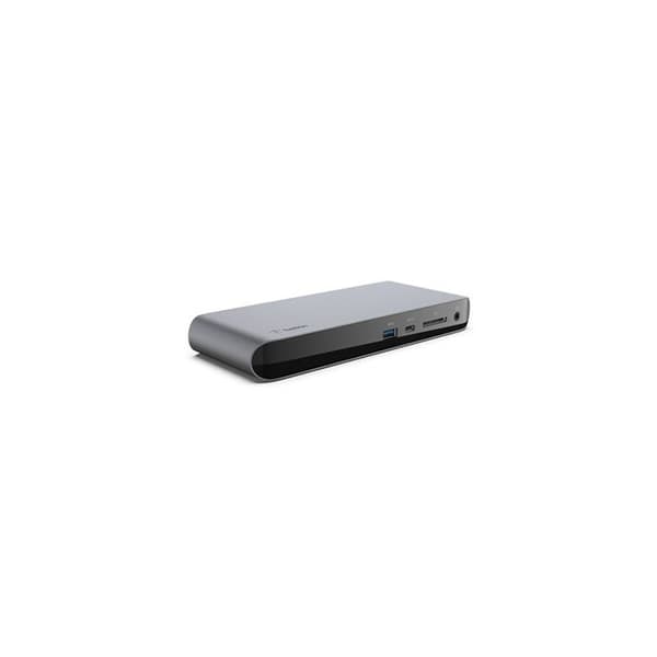 Dock - BELKIN - THUNDERBOLT 3 DOCK - Thunderbolt 3-kabel ingår - FHD-upplösning 1920 x 1080 - Svart