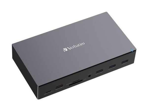 17-portars USB-C Pro dockningsstation - VERBATIM - CDS-17 - Optimal anslutning - 2 års garanti