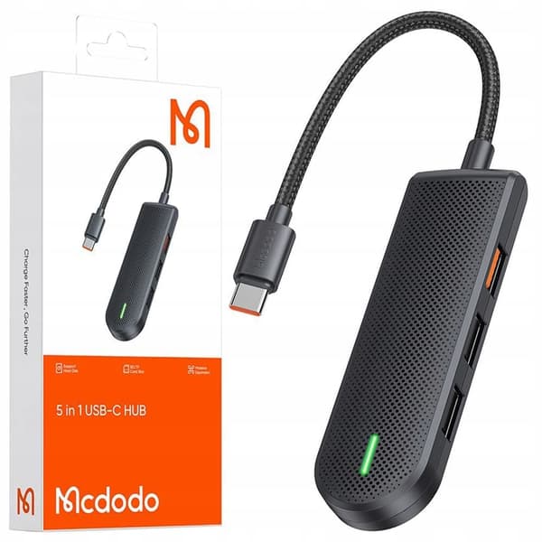 MCDODO ADAPTERHUB USB-C SPLITTER 3X USB SD/TF
