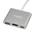 Miniatyrbild 2 av 5: USB-HUB Ibox IUH3CFT1 Vit Silvrig